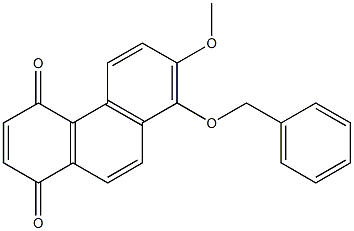 8-BENZYLOXY-7-METHOXY-1,4-PHENANTHRENEQUINONE 구조식 이미지