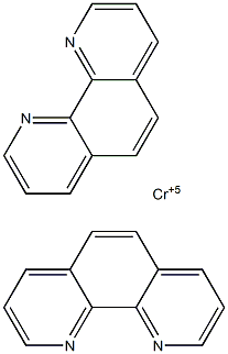 CIS-DI(1,10-PHENANTHROLINE)CHROMIUM(V) Structure