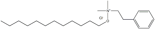 BENZYLDIMETHYLDODECYLOXYMETHYLAMMONIUMCHLORIDE 구조식 이미지