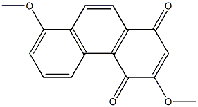 3,8-DIMETHOXY-1,4-PHENANTHRENEQUINONE 구조식 이미지