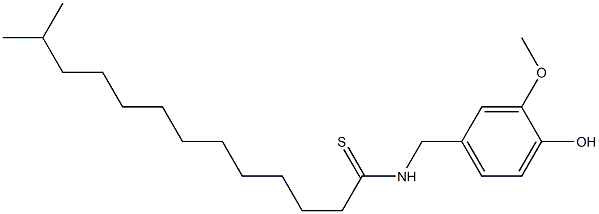 N-VANILLYL-11-ISOPROPYLTHIOUNDECANAMIDE 구조식 이미지