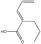 2,4-PENTADIENOICACID,2-N-PROPYL- Structure