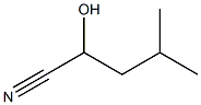 DL-ALPHA-HYDROXYISOCAPRONITRILE 구조식 이미지