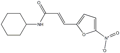 N-CYCLOHEXYL-3-(5-NITRO-2-FURYL)ACRYLICACIDAMIDE Structure