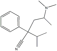 VALERONITRILE,4-(DIMETHYLAMINO)-2-ISOPROPYL-2-PHENYL- Structure