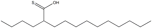 DECYLTHIOHEXANOICACID Structure