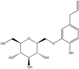 BETA-GLUCOSYLEUGENOL Structure