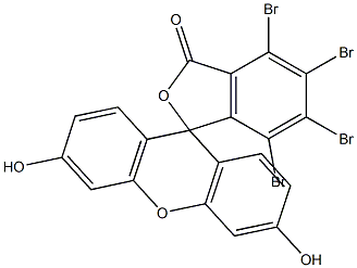 4,5,6,7-TETRABROMOFLUORESCEIN 구조식 이미지