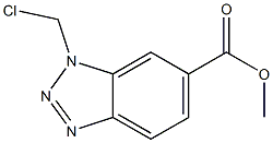 METHYL1-(CHLOROMETHYL)-1H-BENZOTRIAZOLE-6CARBOXYLATE 구조식 이미지