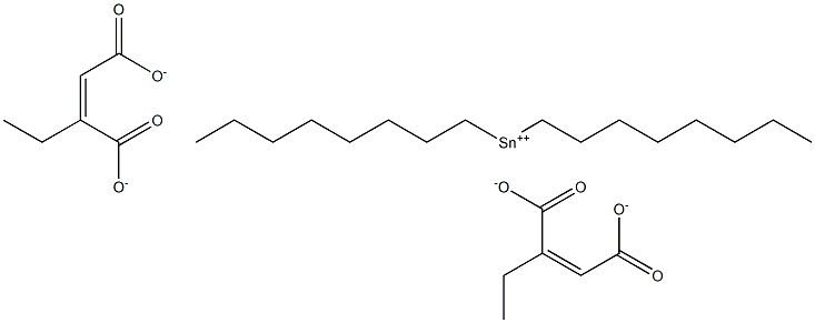 DI-N-OCTYLTINBIS(ETHYLMALEATE) Structure
