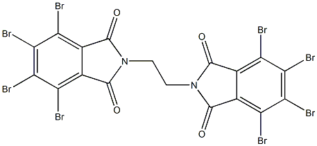 N,N'-ETHYLENEBISTETRABROMOPHTALIMIDE 구조식 이미지