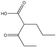 PENTANOICACID,2-PROPYL-3-KETO- 구조식 이미지