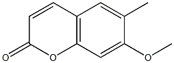 7-METHOXY-6-METHYLCOUMARIN Structure
