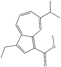 METHYL-3-ETHYL-7-ISOPROPYLAZULENE-1-CARBOXYLATE 구조식 이미지