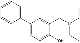 3-DIETHYLAMINOMETHYL-4-HYDROXYBIPHENYL Structure