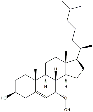 3-BETA-HYDROXYCHOLEST-5-ENE-7-ALPHA-HYDROPEROXIDE Structure