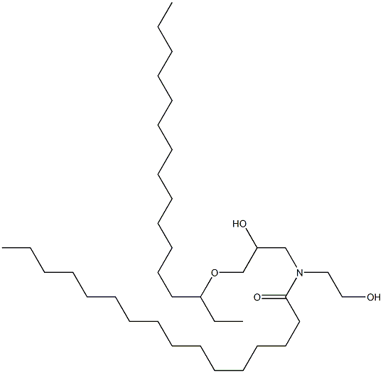 N-3-HEXADECYLOXY-2-HYDROXYPROPYL-N-2-HYDROXYETHYLHEXADECANAMIDE 구조식 이미지