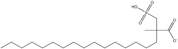 METHYL(2-SULFOMETHYL)OCTADECANOATE Structure