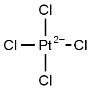 TETRACHLOROPLATINATE(II) Structure