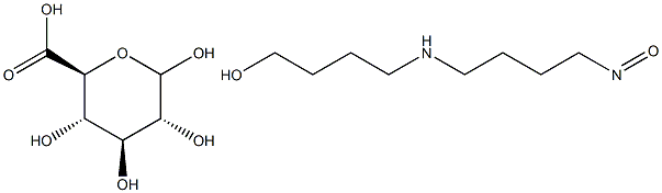 N-NITROSOBUTYL(4-HYDROXYBUTYL)AMINEGLUCURONIDE Structure