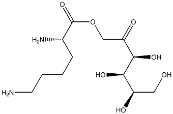 MONOFRUCTOSE-L-LYSINE Structure