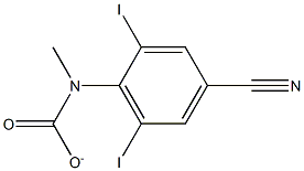 4-CYANO-2,6-DIIODOPHENYL-N-METHYLCARBAMATE Structure