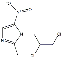 IMIDAZOLE,1-(2,3-DICHLOROPROPYL)-2-METHYL-5-NITRO- 구조식 이미지