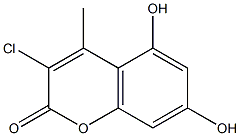 3-CHLORO-7-HYDROXY-4-METHYL-2H-CHROMEN-2-ONE/OL Structure