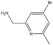 (4-Bromo-6-methylpyridin-2-yl)methylamine 구조식 이미지