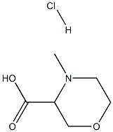 3-Carboxy-4-methylmorpholinehydrochloride 구조식 이미지