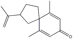 6,10-dimethyl-2-prop-1-en-2-yl-spiro[4.5]deca-6,9-dien-8-one 구조식 이미지