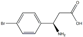 (R)-3-Amino-3-(4-bromo-phenyl)-propanoic acid Structure
