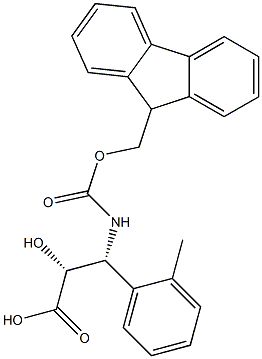 N-Fmoc-(2R,3R)-3-Amino-2-hydroxy-3-(2-methyl-phenyl)-propanoic acid Structure