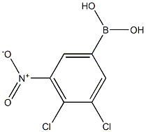 3,4-DICHLORO-5-NITRO-PHENYLBORONIC ACID Structure