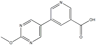 5-(2-Methoxypyrimidin-5-yl)-nicotinic acid 구조식 이미지