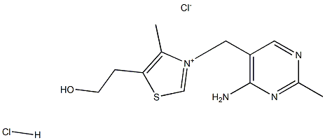 Thiamin-HCl 구조식 이미지