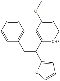 (1-Furan-2-yl-2-phenyl-ethyl)-(4-methoxy-phenyl)- Structure