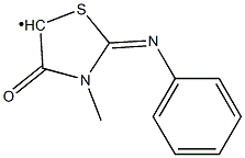 (3-Methyl-4-oxo-2-phenylimino-thiazolidin-5-yl)- 구조식 이미지