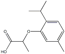 2-(2-Isopropyl-5-methyl-phenoxy)-propionic acid 구조식 이미지