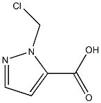 2-Chloromethyl-2H-pyrazole-3-carboxylic acid Structure