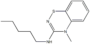 4-Methyl-3-(pentylamino)-4H-1,2,4-benzothiadiazin- 구조식 이미지