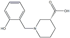 (3R)-1-(2-hydroxybenzyl)piperidine-3-carboxylic acid 구조식 이미지