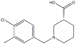 (3R)-1-(4-chloro-3-methylbenzyl)piperidine-3-carboxylic acid 구조식 이미지