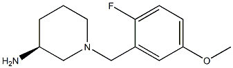 (3S)-1-(2-fluoro-5-methoxybenzyl)piperidin-3-amine 구조식 이미지