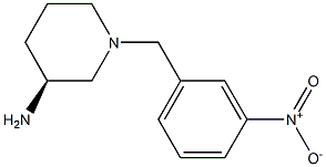 (3S)-1-(3-nitrobenzyl)piperidin-3-amine 구조식 이미지