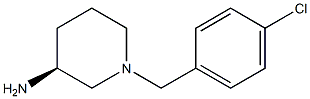 (3S)-1-(4-chlorobenzyl)piperidin-3-amine 구조식 이미지