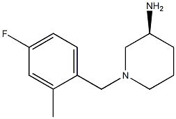 (3S)-1-(4-fluoro-2-methylbenzyl)piperidin-3-amine 구조식 이미지