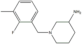 1-(2-fluoro-3-methylbenzyl)piperidin-3-amine 구조식 이미지