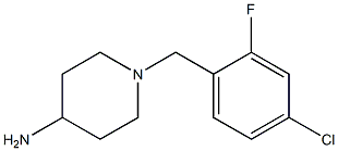 1-(4-chloro-2-fluorobenzyl)piperidin-4-amine 구조식 이미지