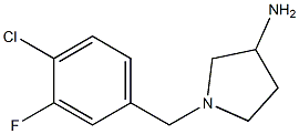 1-(4-chloro-3-fluorobenzyl)pyrrolidin-3-amine 구조식 이미지